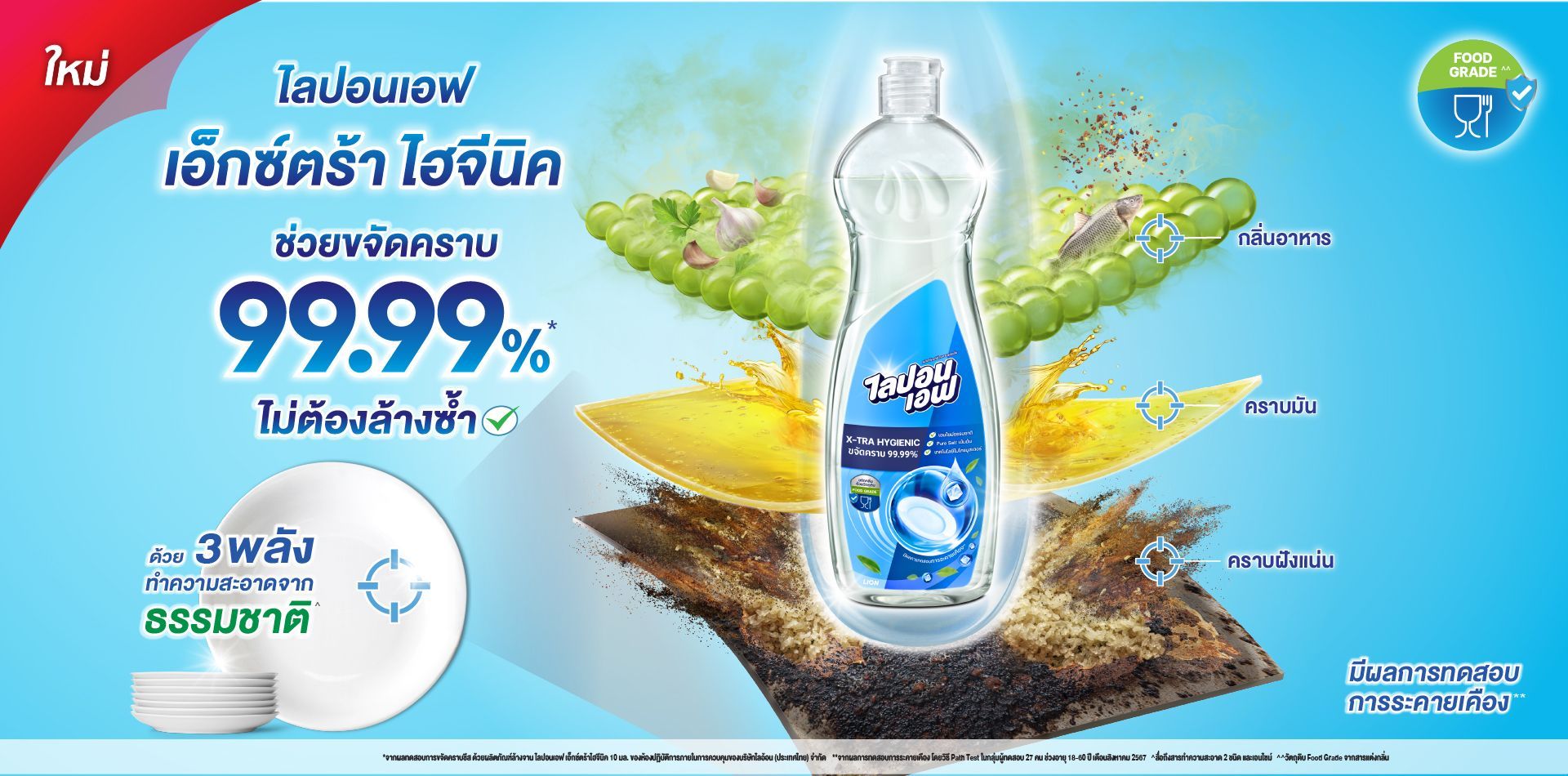 น้ำยาล้างจานไลปอน เอฟ เอ็กซ์ตร้า ไฮจีน | ไลปอนเอฟ | Lipon f