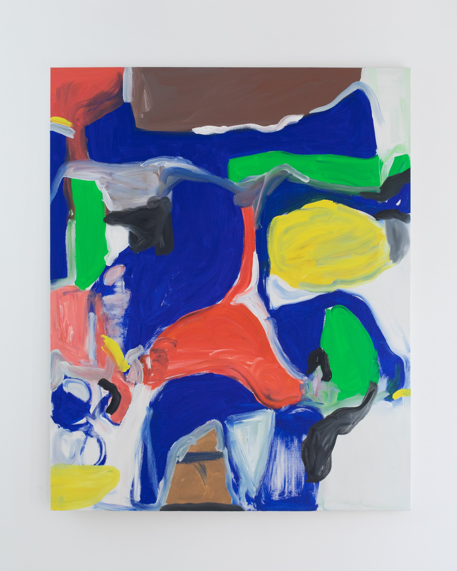 A painting with a lot of different colors on it