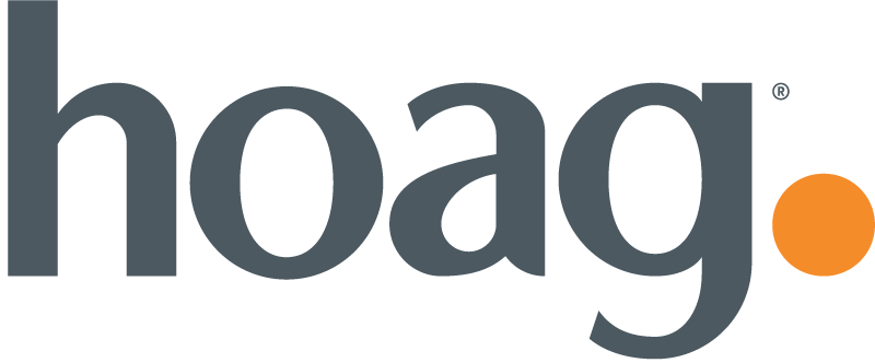 The Hoag logo: gray, lowercase sans-serif text