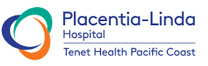 Placentia-Linda Hospital logo with a colorful, circular abstract icon and the text