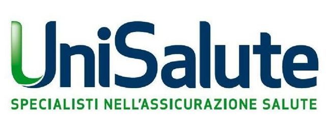 Logo di UniSalute, una compagnia di assicurazione sanitaria. Il nome è in blu scuro, con un accento verde sulla "U". Il testo sottostante recita: "Specialisti nell'assicurazione salute".