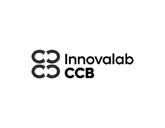 Logotipo de Innovalab CCB en negro sobre fondo blanco