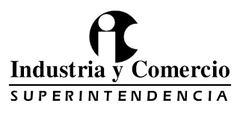 Logo en blanco y negro de la Superintendencia de Industria y Comercio.