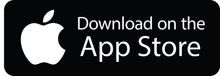 The apple logo is on a black button that says `` download on the app store ''.