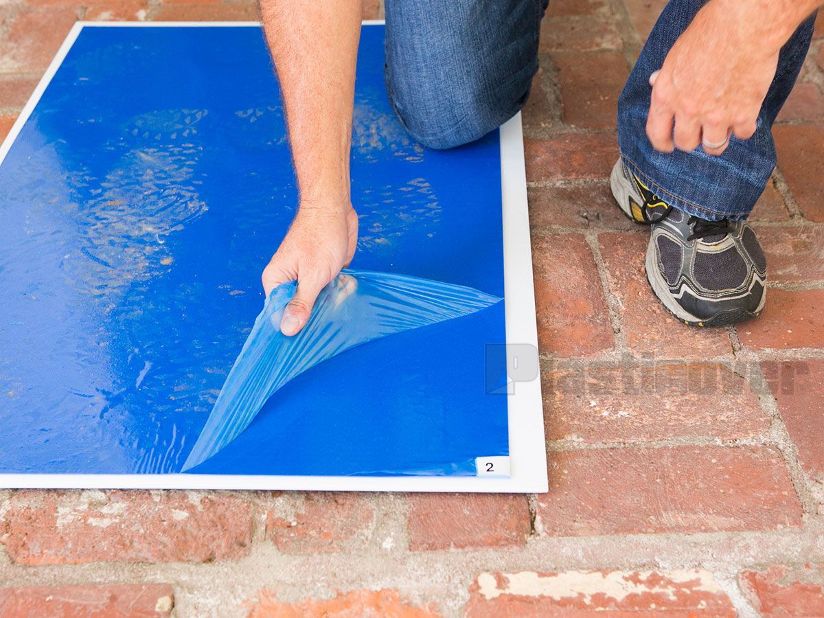 Free Shipping! 120 sheets Tacky mat 24x36 Med Tack Blue, 45Micons/sheet, 30SHEETS/MAT, 4 MATS/BOX