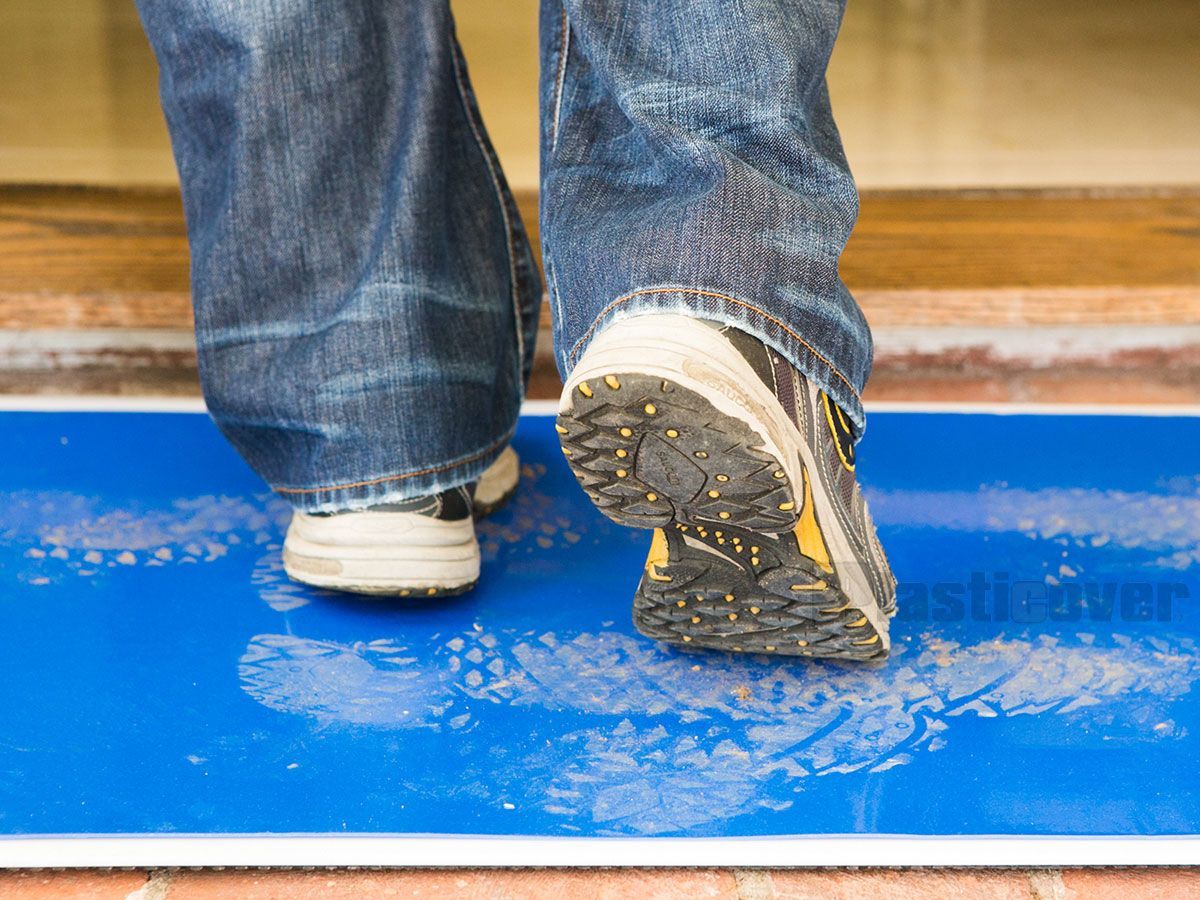 Free Shipping! 120 sheets Tacky mat 18x45 Med Tack Blue,45Microns/sheet, 30SHEETS/MAT, 4 MATS/BOX