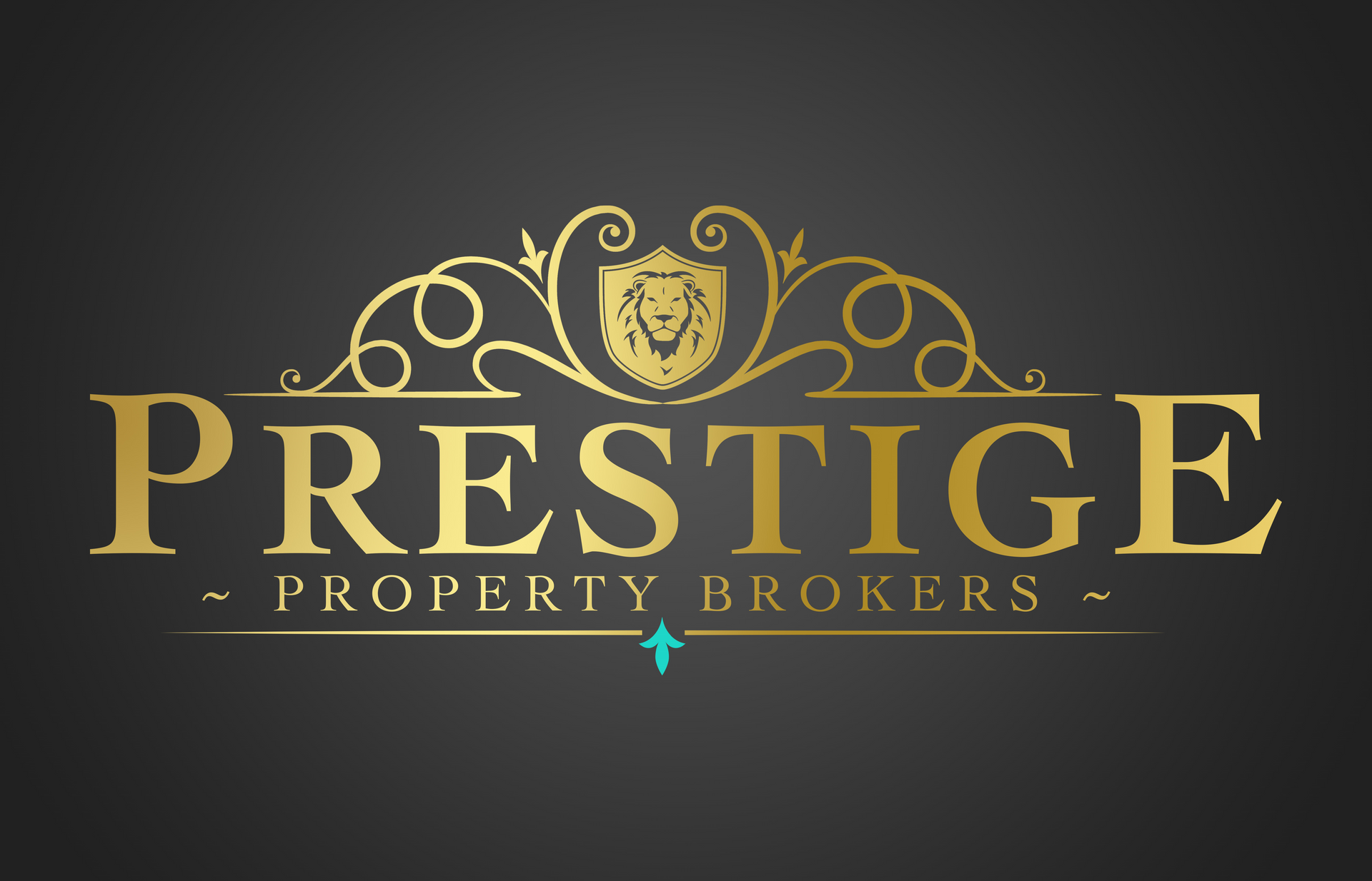 The logo for national realty centers is red , white and blue.