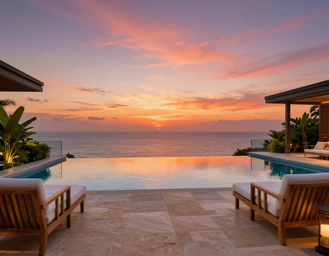 Sunset ocean view