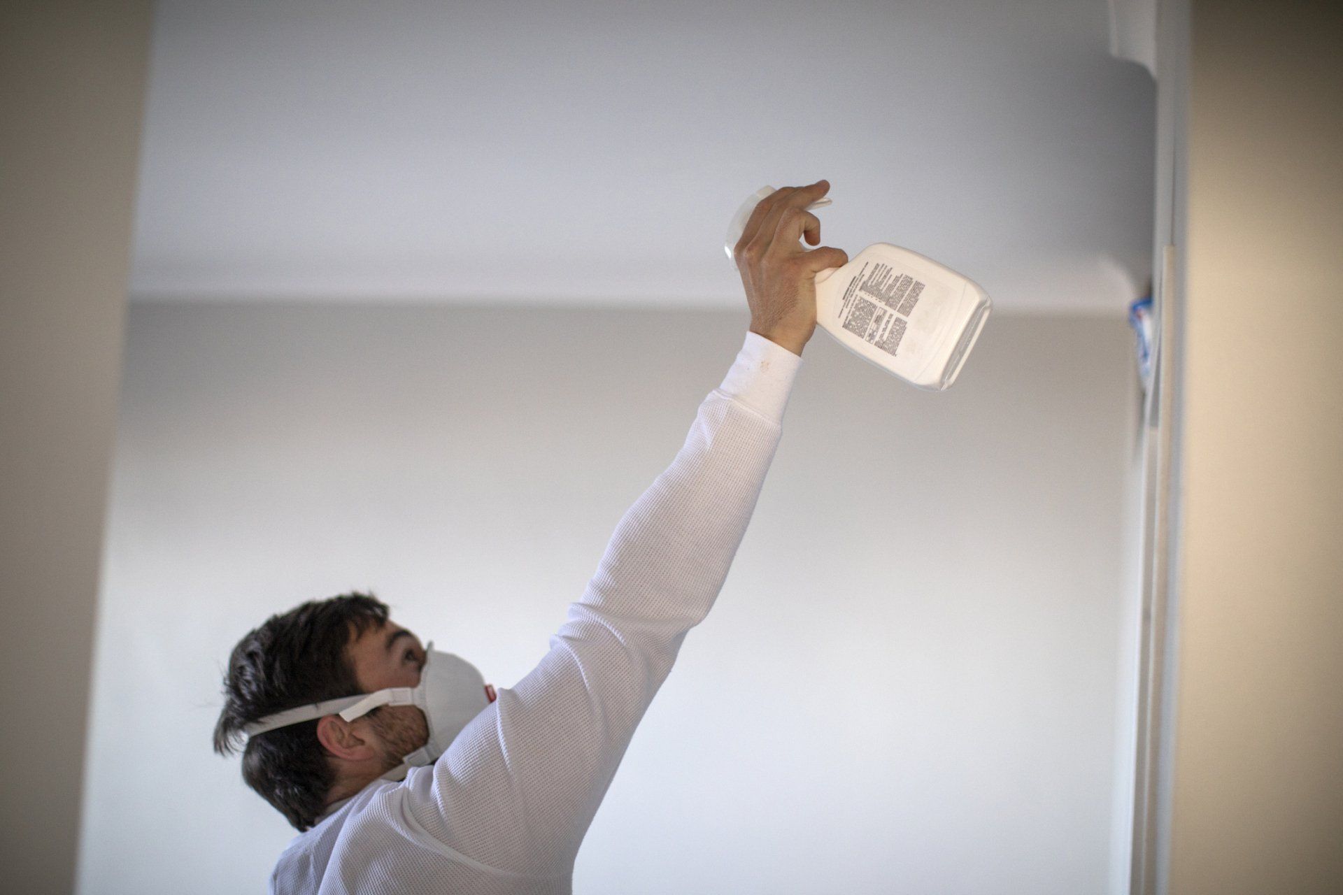 Man Getting Rid Of Mold - Warner Robins, GA - Just In Case Pest Control