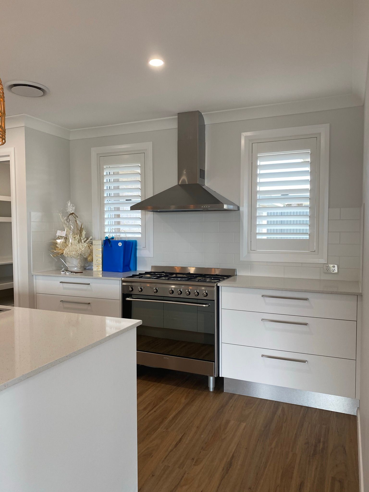 Gas Stove on New Renovated Kitchen — Kitchen Renovations in Dubbo, QLD