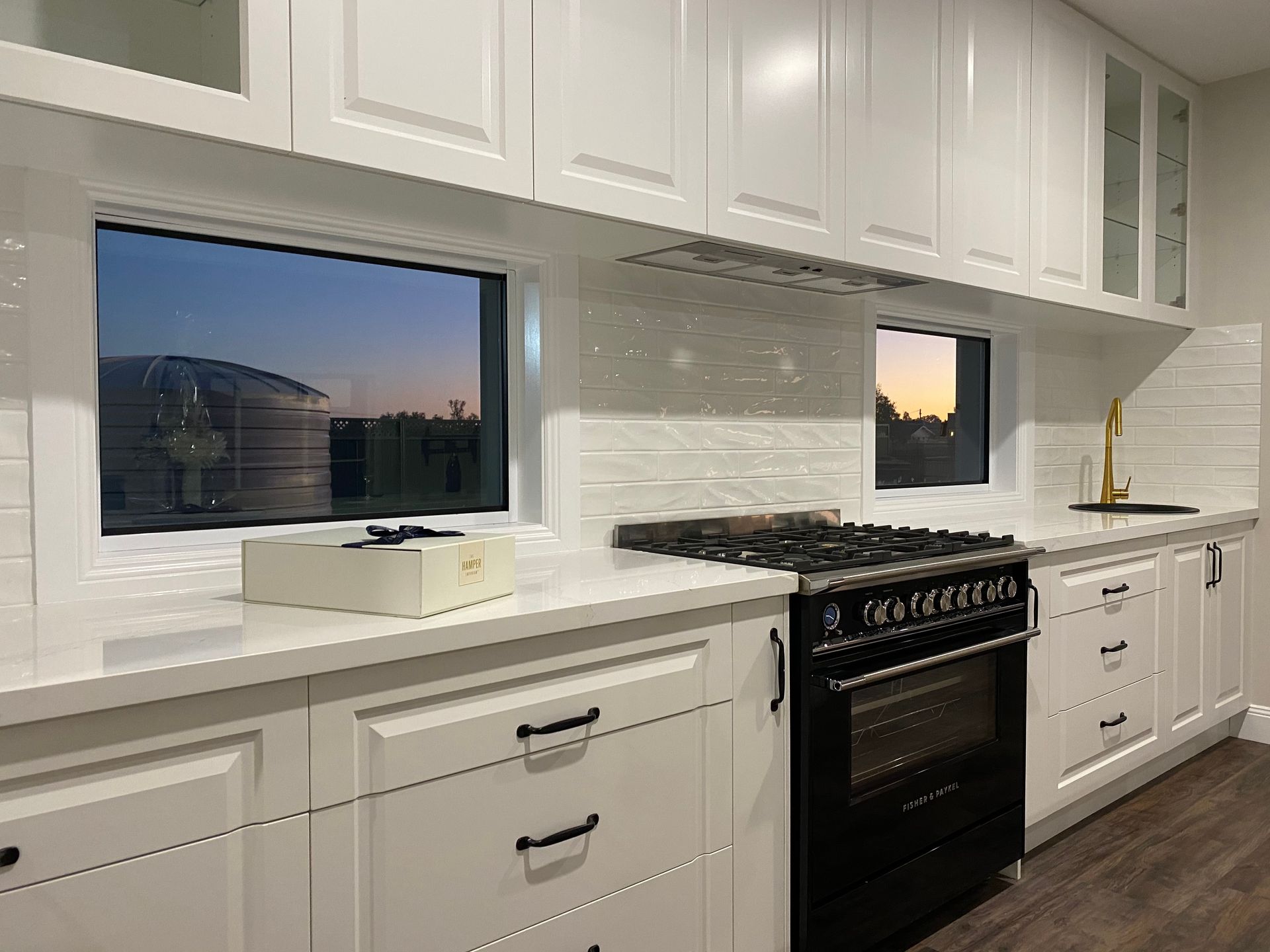 Kitchen Counter With Newly Installed Cooker — Kitchen Renovations in Dubbo, QLD