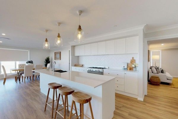 Kitchen With a Breakfast Bar — Stone Benchtops In Dubbo, NSW