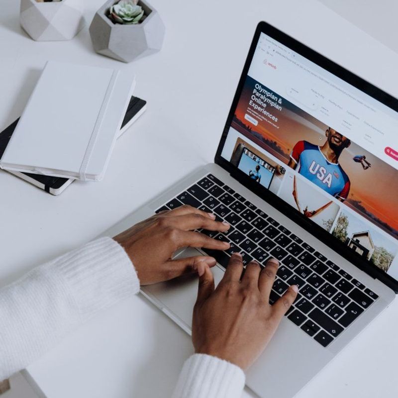 WordPress website design on a laptop