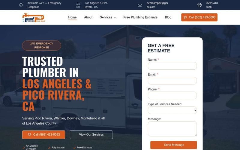 Leak Repairs Pico Rivera homepage