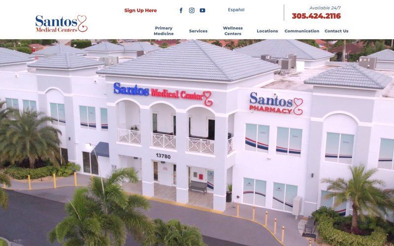 Santos Medical Centers homepage