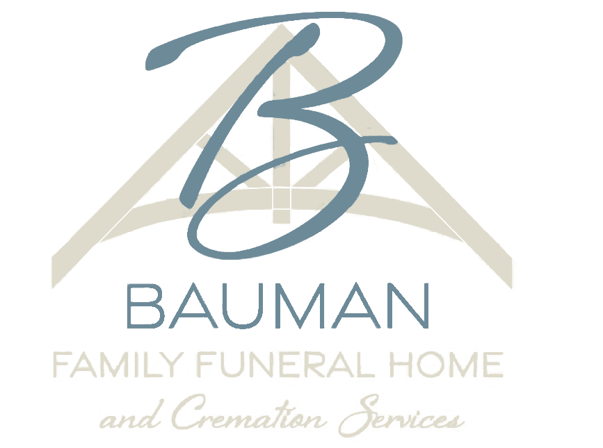 Logo for Bauman Family Funeral Home and Cremation Services.