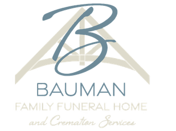 Logo for Bauman Family Funeral Home and Cremation Services.