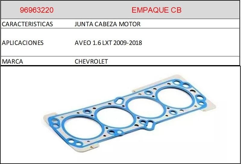 AUTOPARTES GENUINAS - EMPAQUE CB-CABEZA DE MOTOR AUTOPARTES GENUINAS -EMPAQUE CB-CABEZA DE MOTOR