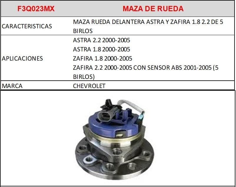 AUTOPARTES GENUINAS - MAZA DE RUEDA AUTOPARTES GENUINAS - MAZA DE RUEDA