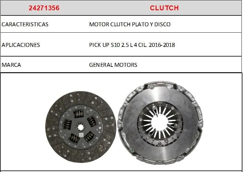 AUTOPARTES GENUINAS - CLUTCH, PLATO Y DISCO AUTOPARTES GENUINAS - CLUTCH, PLATO Y DISCO