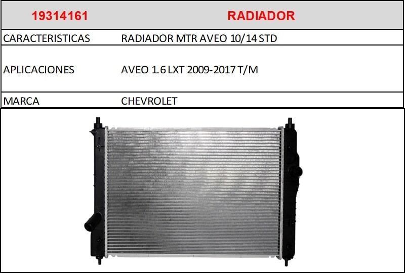 AUTOPARTES GENUINAS - RADIADOR AUTOPARTES GENUINAS -RADIADOR