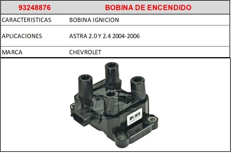 F2- 93248876 BOBINA DE ENCENDIDO