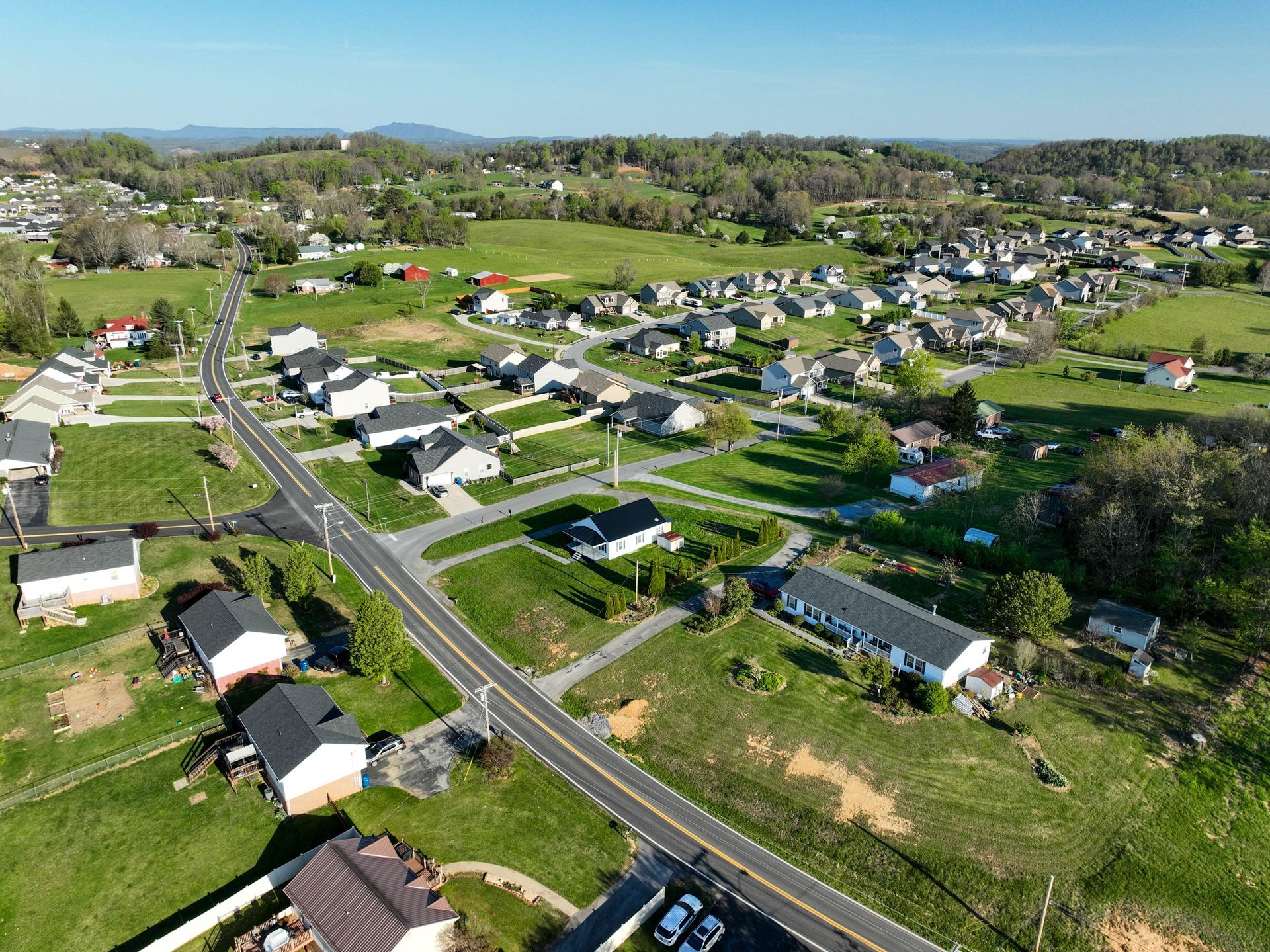 drone shot