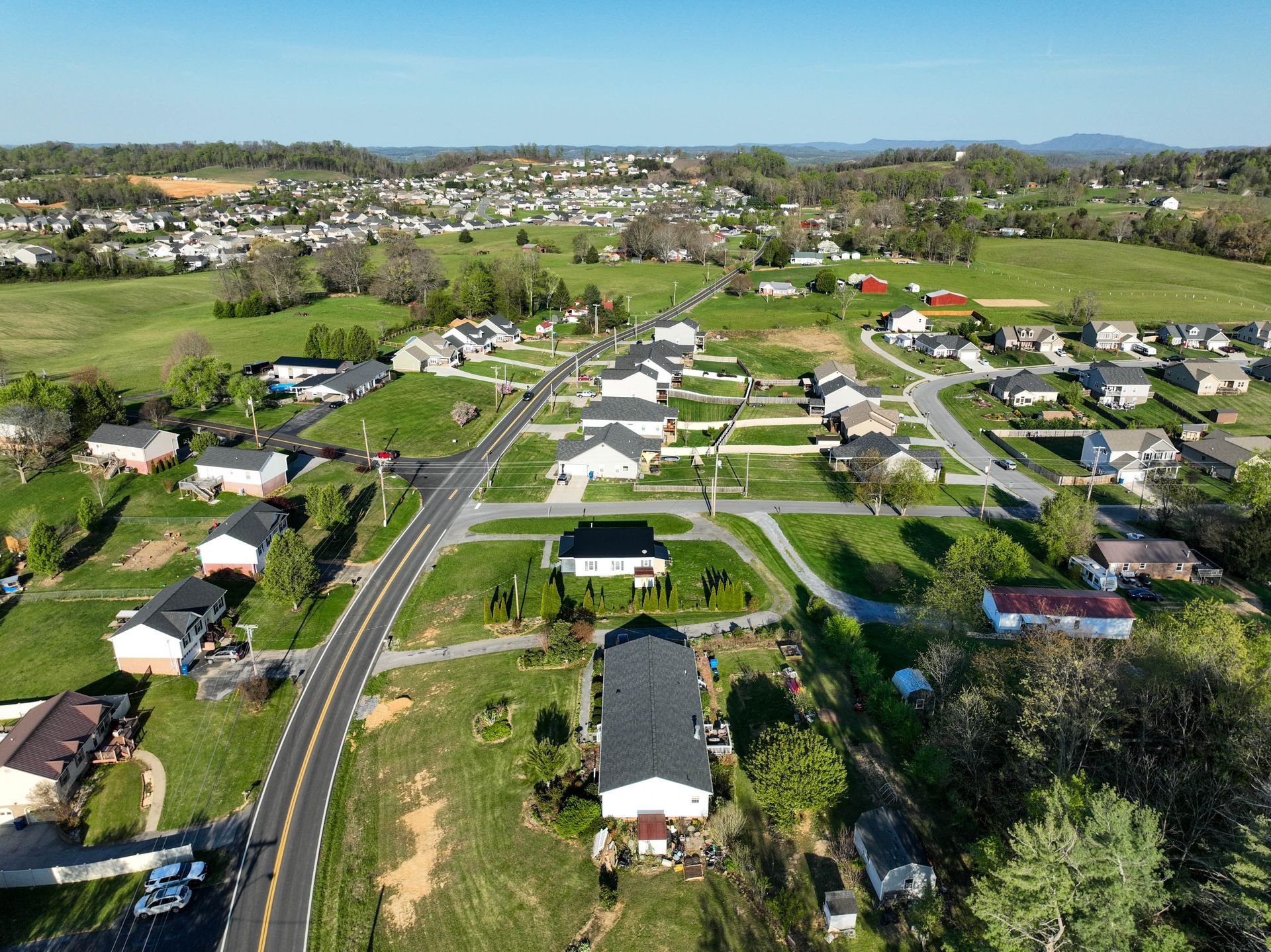 drone shot