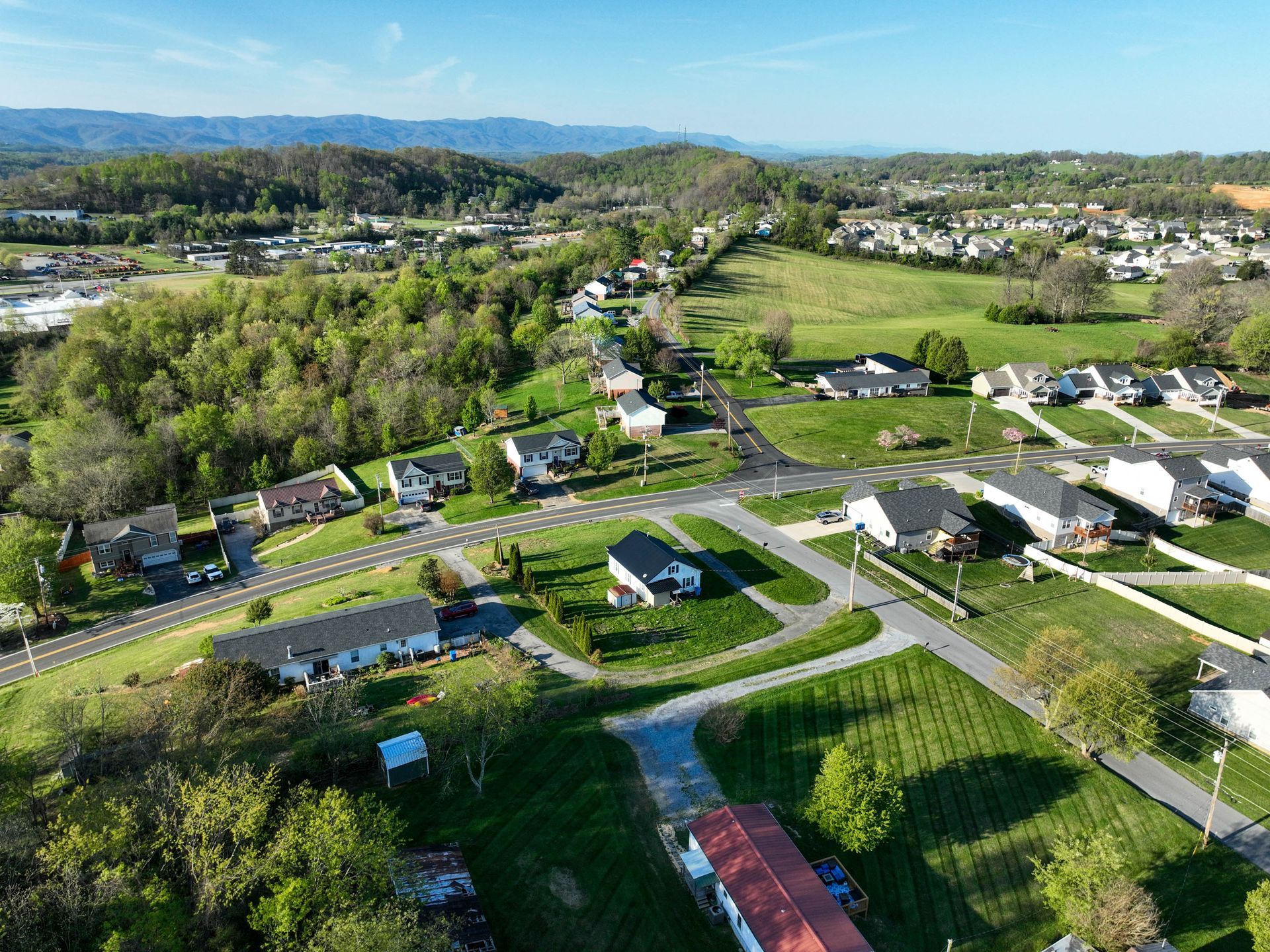 drone shot