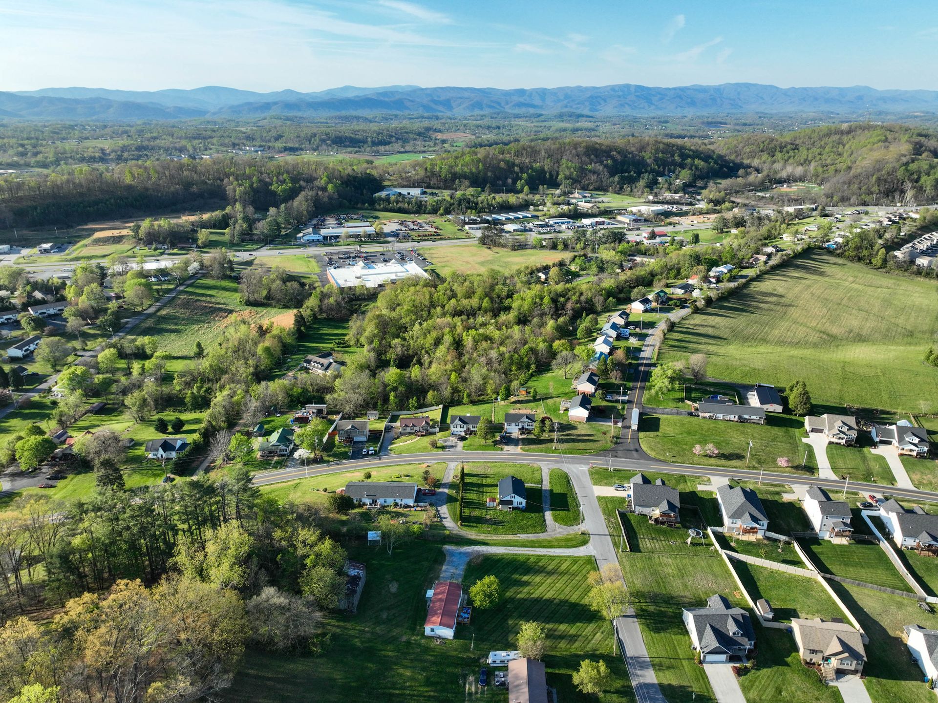 drone shot