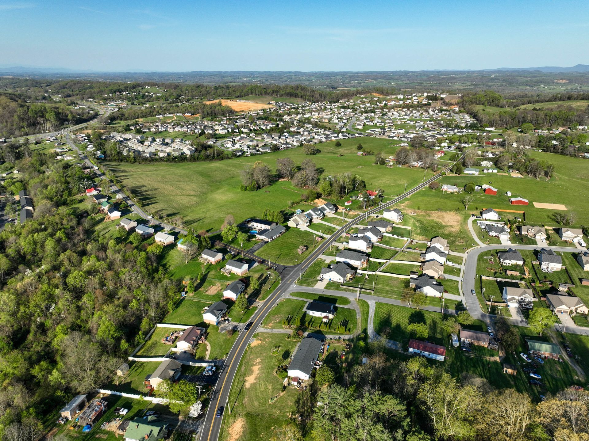 drone shot