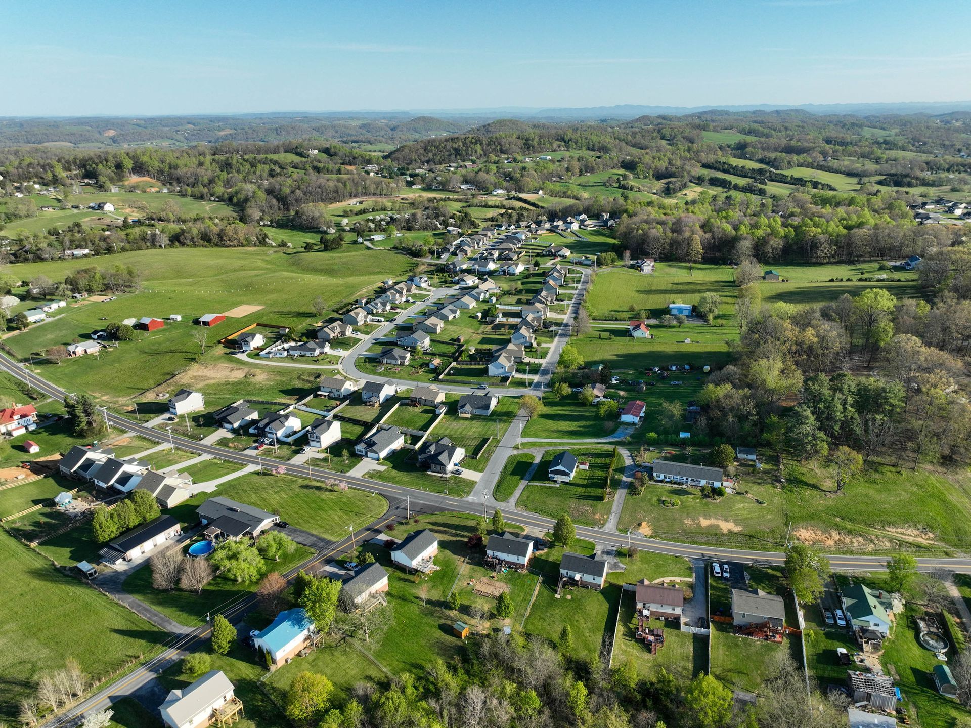 drone shot
