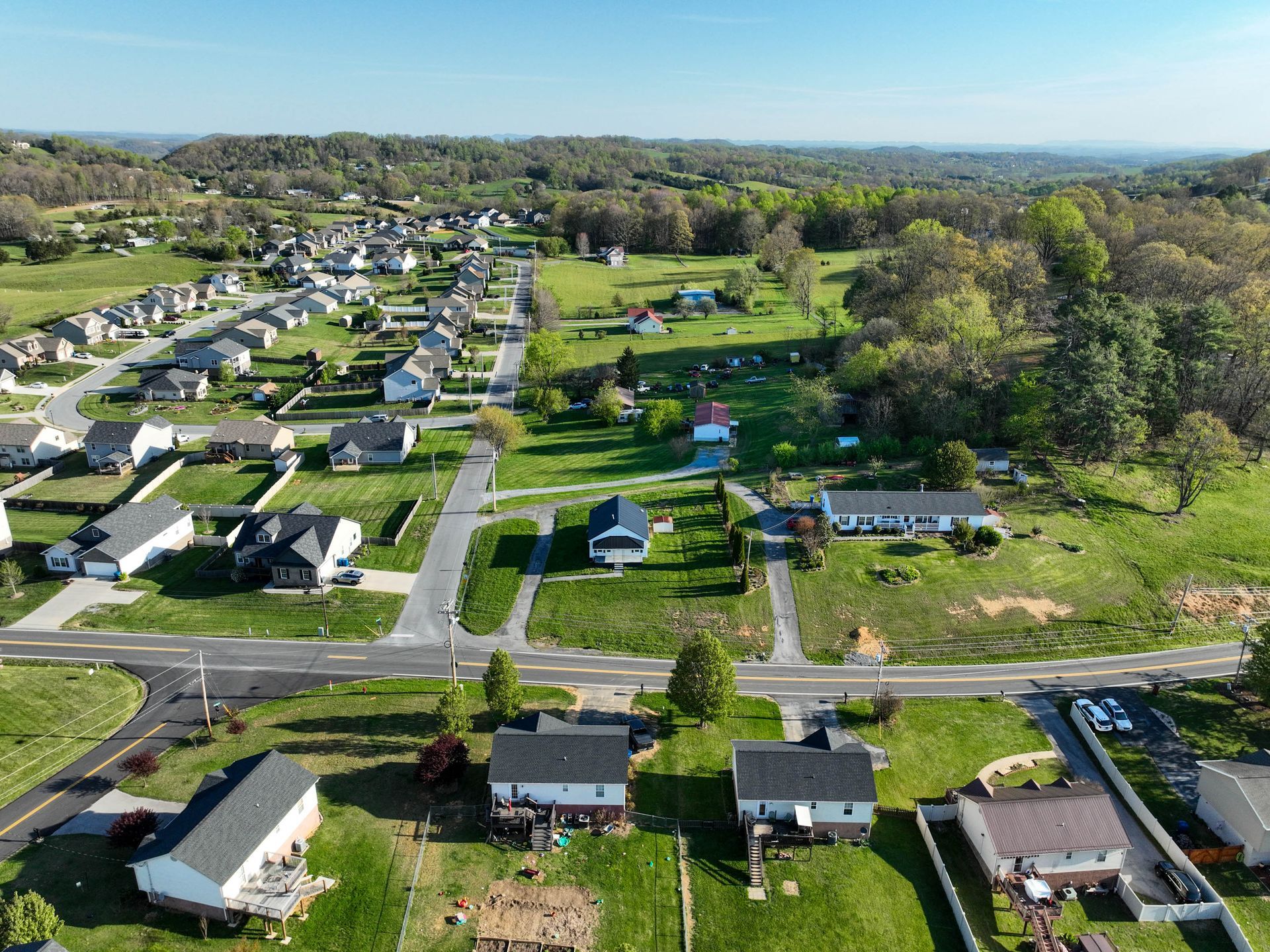 drone shot