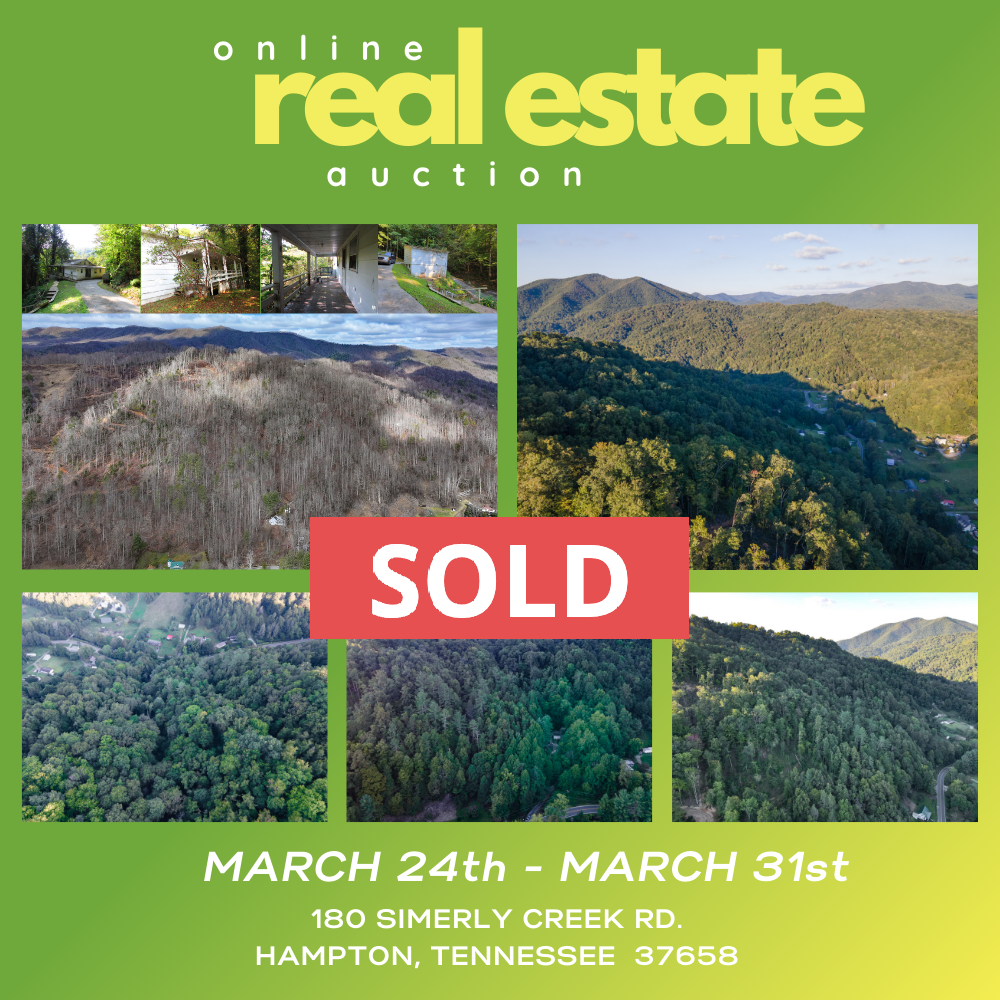 A real estate auction is taking place on march 24th and march 31st