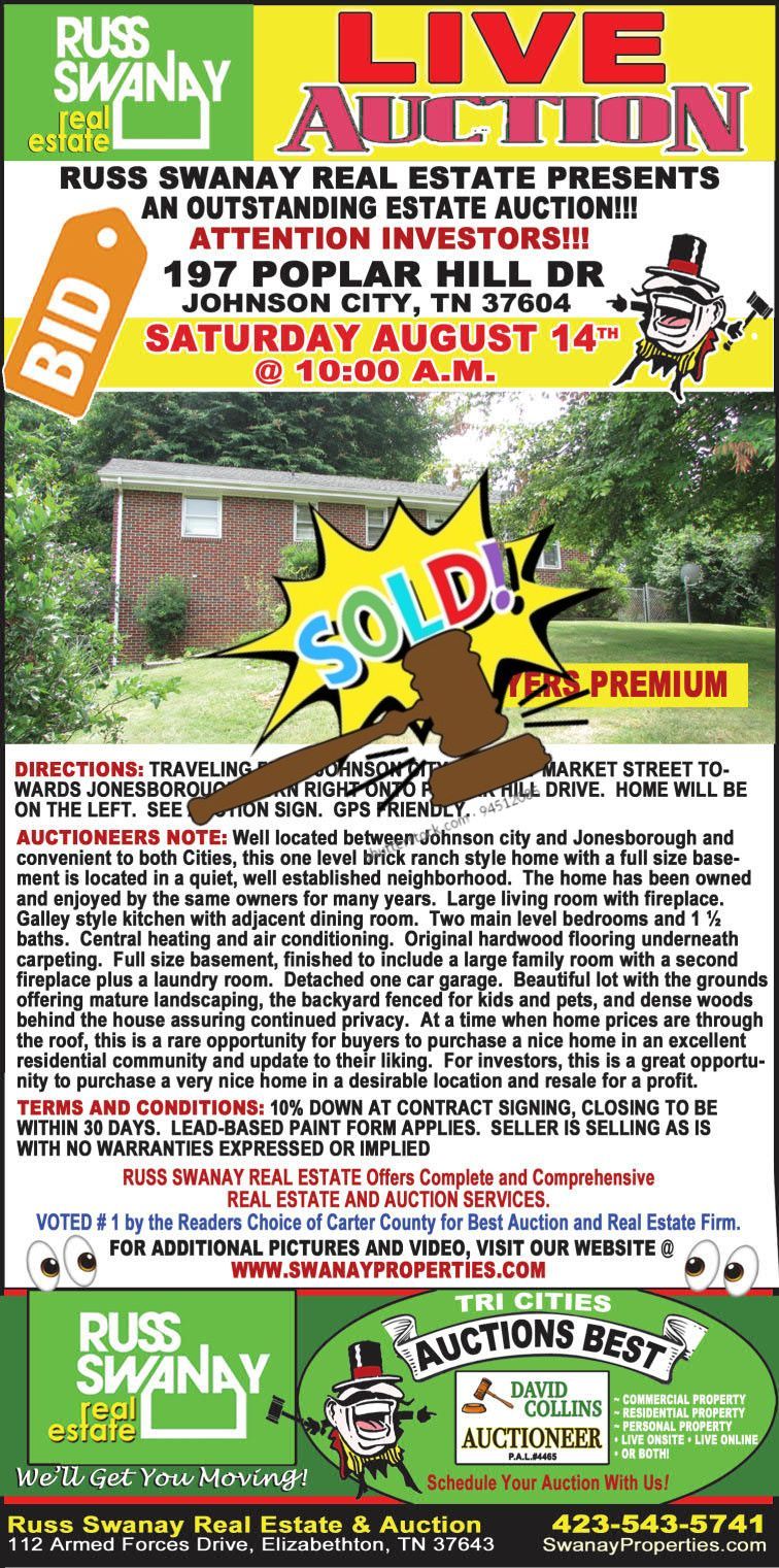 Closed Live House and Property Auction by Collins & Co. 