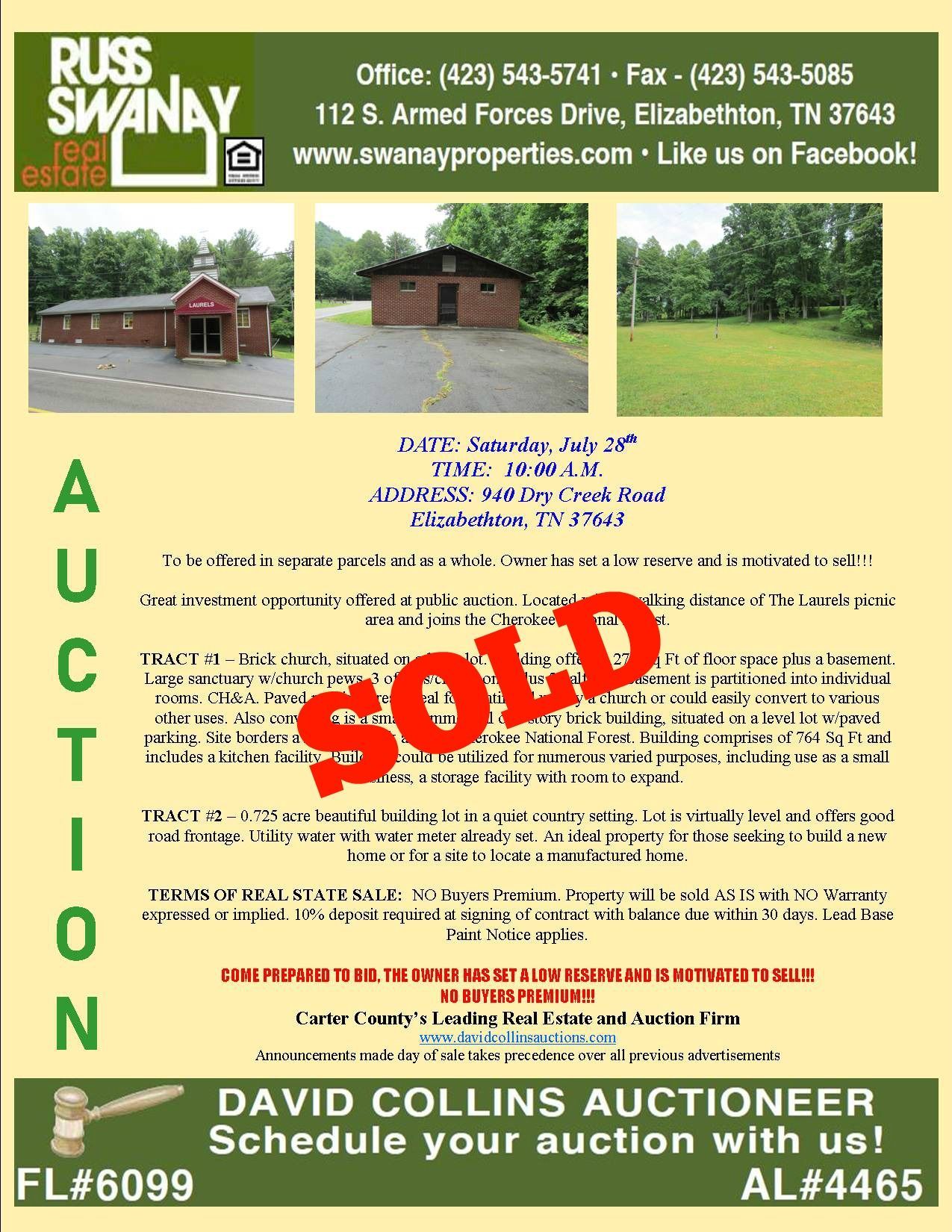 Closed Commercial Building Auction by Collins & Co. 
