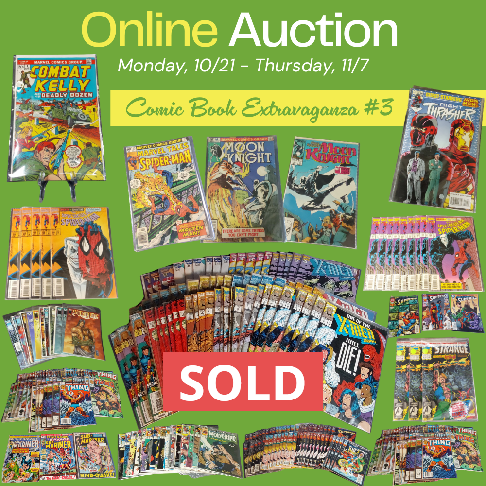 Online Comic Book Auction #3 Flyer - Sold Auction by Collins & Co. Realtors and Auctioneers