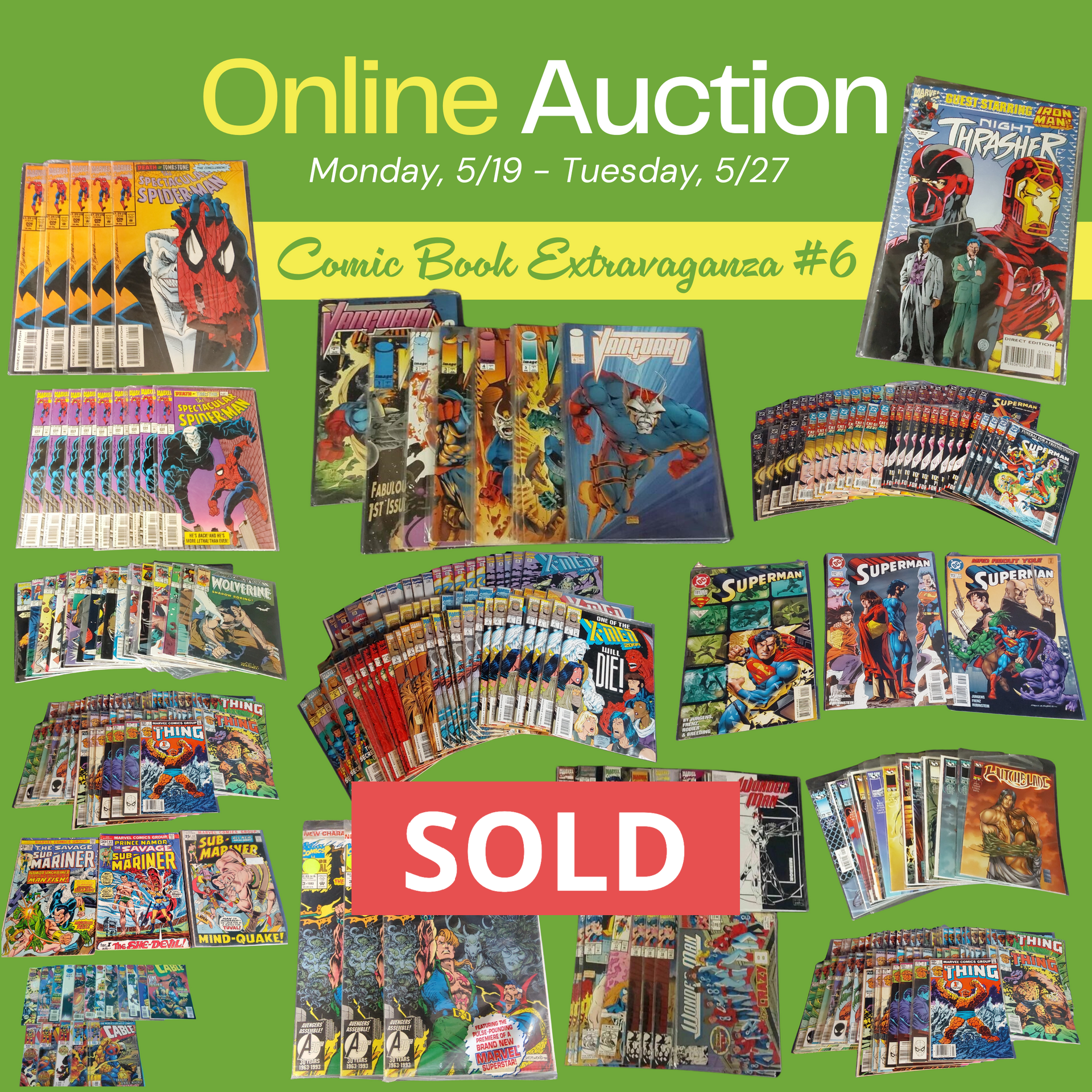 An online auction for comic book extravaganza # 6