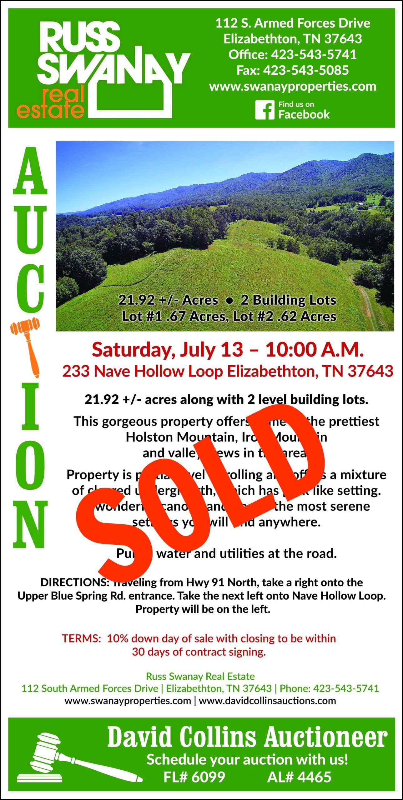 Previous Land Auction by Collins & Co. 