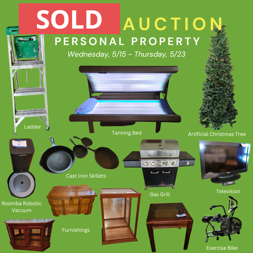 Online Auction - sold by collins & co. 