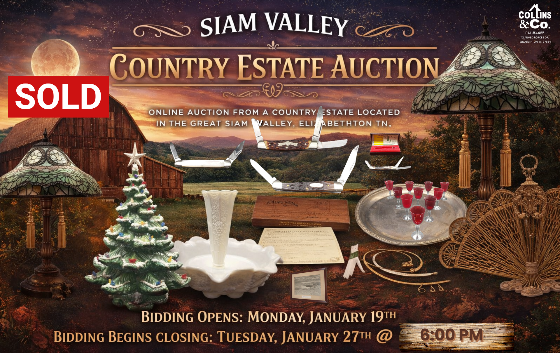 Auction ad: 