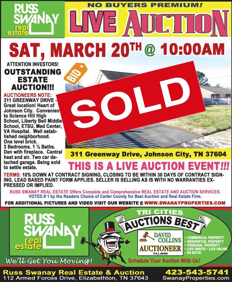Live House Auction by Collins & Co. 