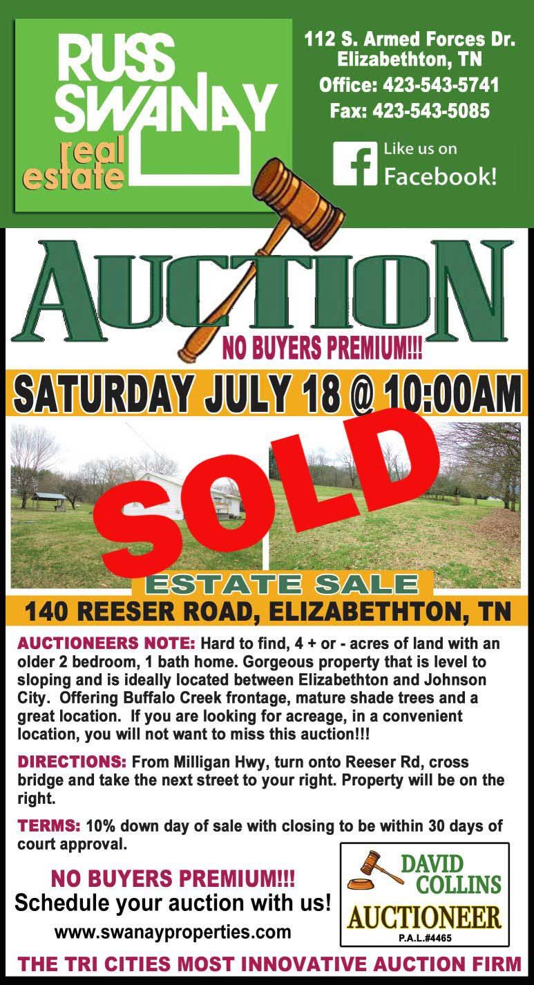 Previous Land and Building Auction by Collins & Co. 