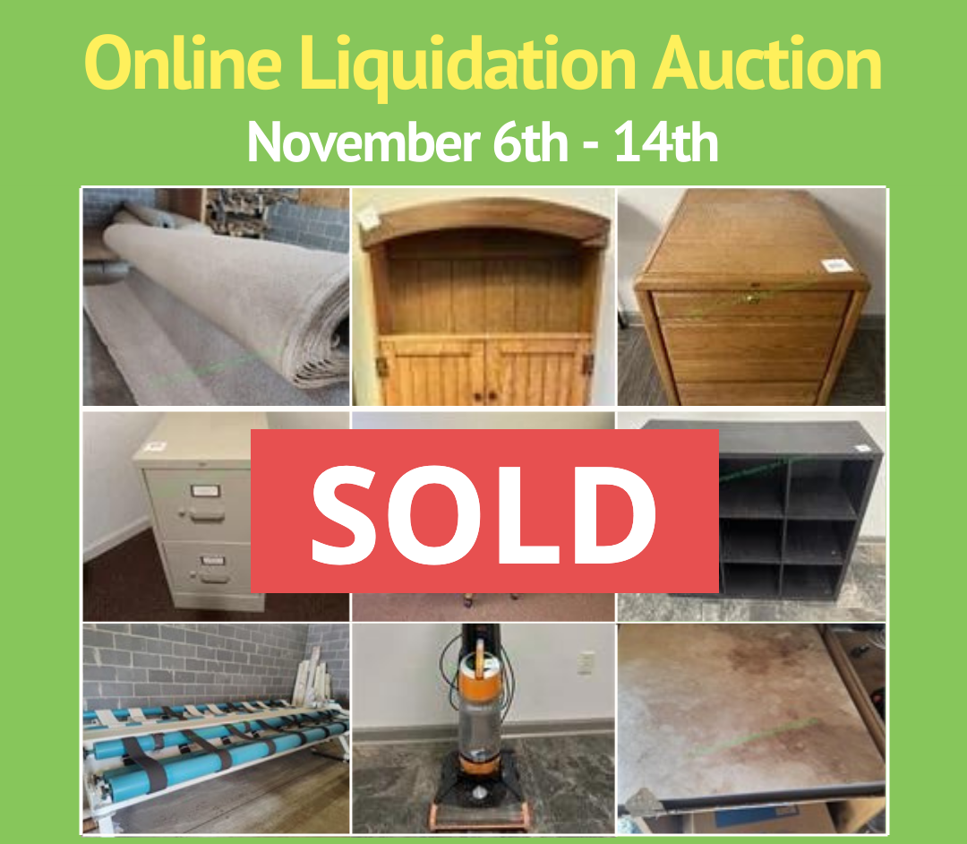 An online liquidation auction is taking place on november 6th - 14th