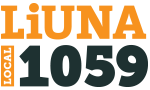 LOCAL LiUNA 1059 logo in orange and dark green on a white background