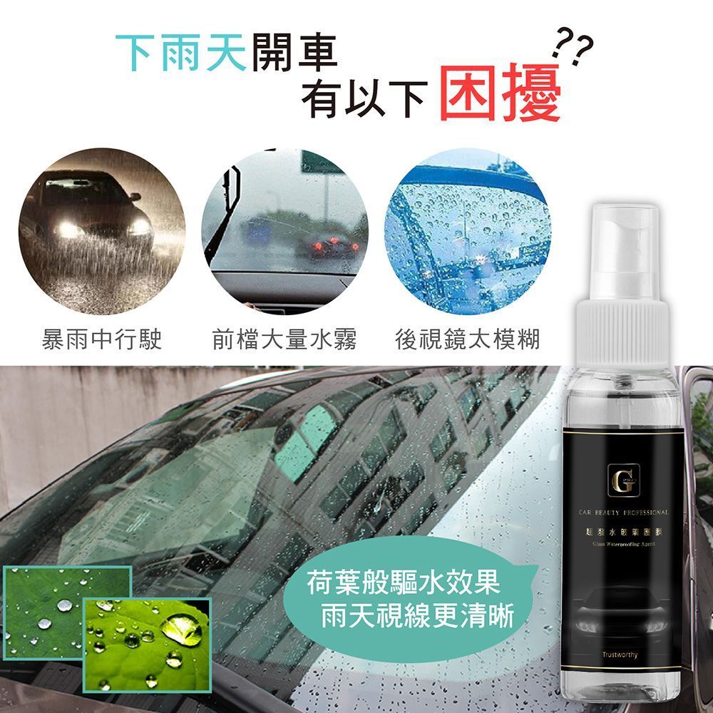 【 G-PRO 防水噴霧(鏡面) 】【超強實拍影片！ 安全視線 防水噴霧 G-PRO好評如潮】防水噴霧 汽車玻璃 安全帽護目鏡 後照鏡 防潑水汽車 防潑水劑【DE0291】