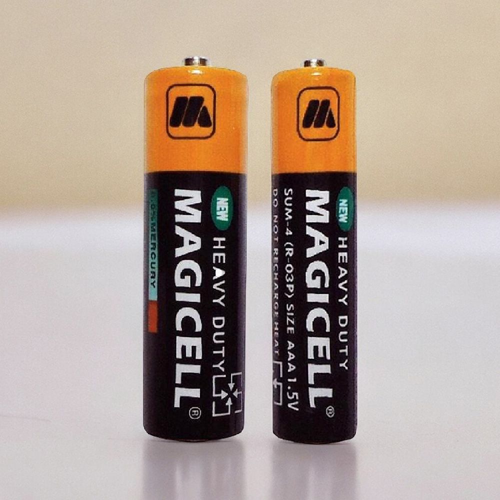 (3/4號(一組四入))綠能環保【MAGICELL】環保碳鋅電池 無敵強電池 3號電池 4號電池 碳鋅電池 乾電池 AAA 1.5V 三號電池【DR335】