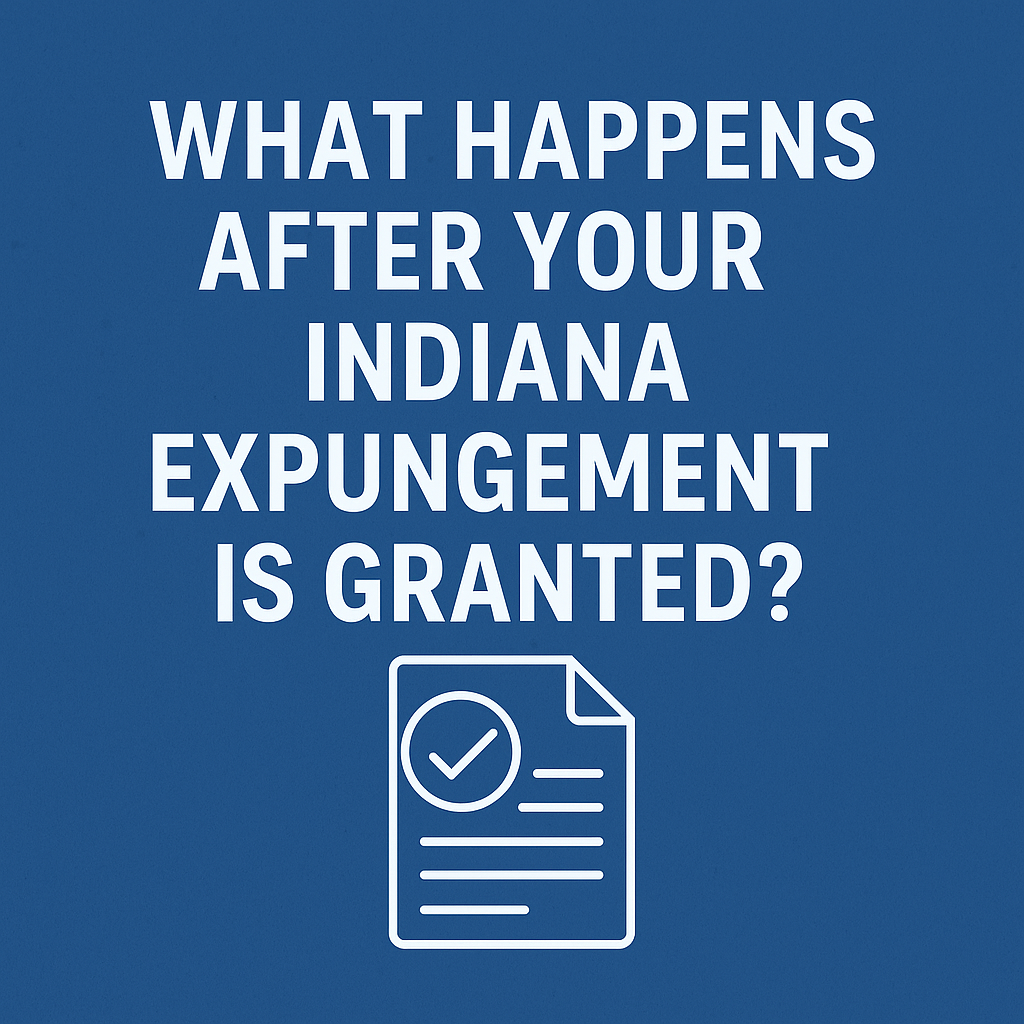 What happens after your Indiana expungement is granted?