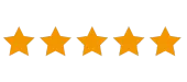 A google logo with five stars on a white background.