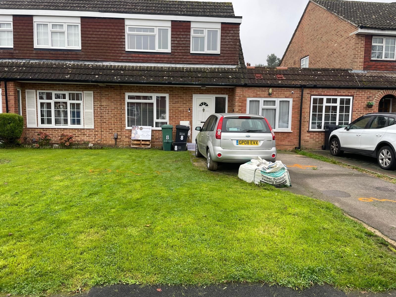 Driveway before the project done by S&T Groundworks